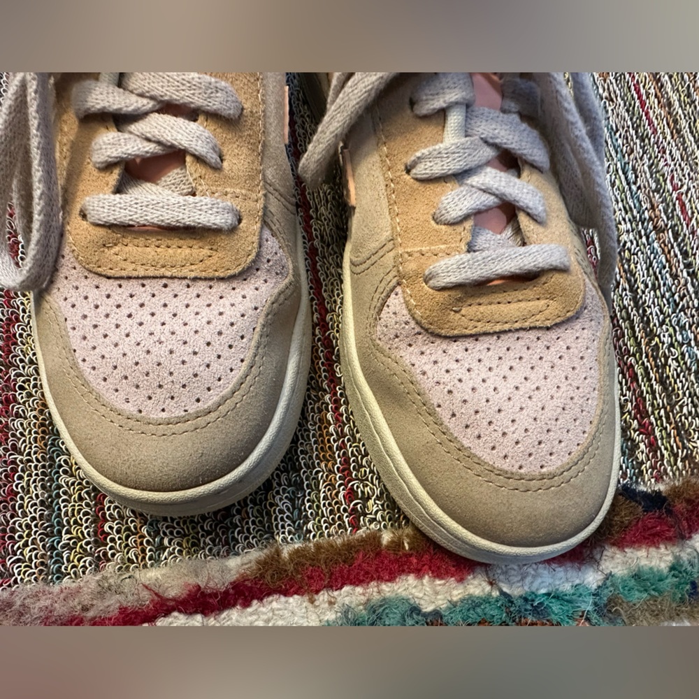Veja EXCELLENT V-10 suede multico peach sneakers - pink/lavender/tan/butter -6 - Picture 13 of 16